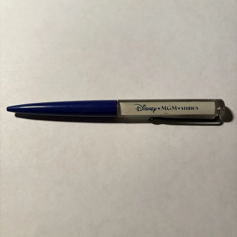 Walt Disney MGM Studios Floaty Pen Mickey Mouse Rides Rockin' Roller Coaster Vtg
